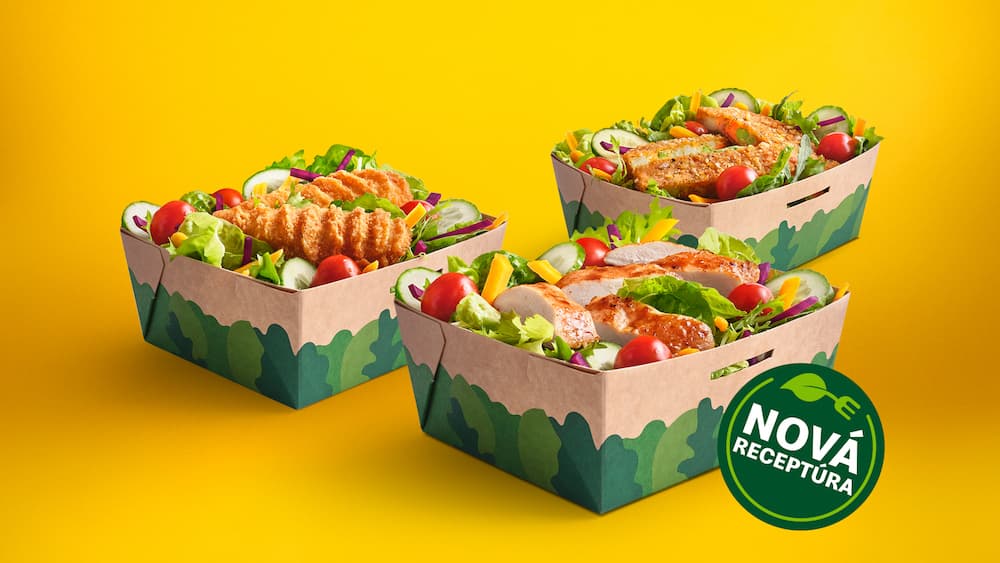 McDonald’s šaláty s novou receptúrou a obalom