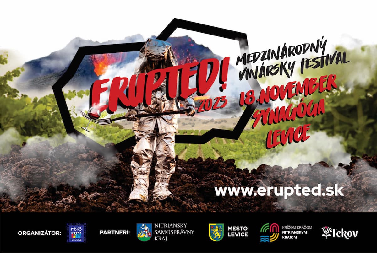 Unikátny vínny festival ERUPTED! už túto sobotu v Leviciach
